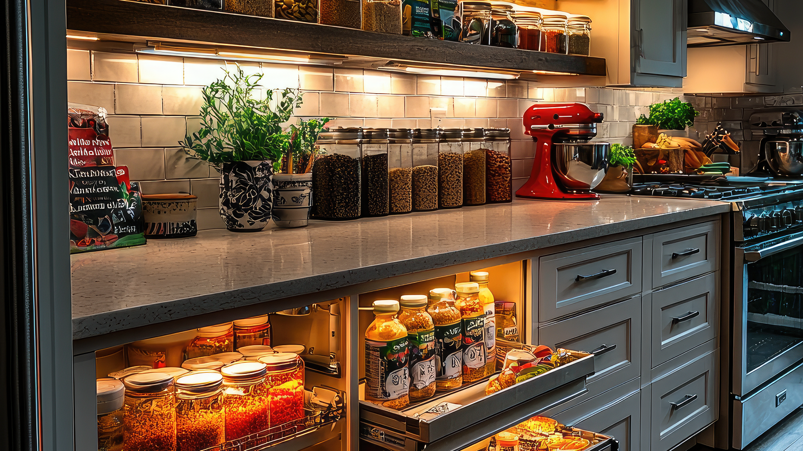 organizing a tiny kitchen